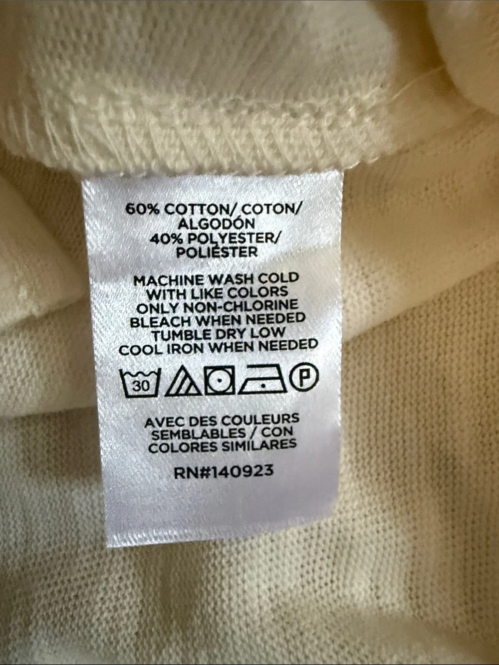 LOFT Cream Polo V-Neck Tunic